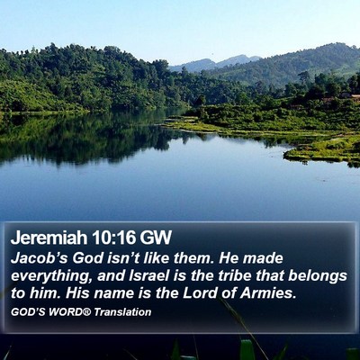 Jeremiah 10:16 GW Bible Verse Image