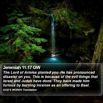 Jeremiah 11:17 GW Bible Verse Image