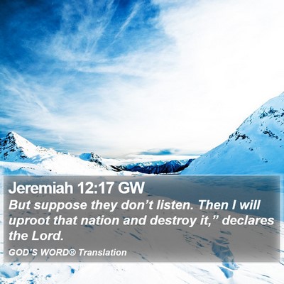 Jeremiah 12:17 GW Bible Verse Image
