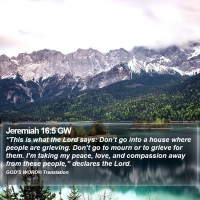 Jeremiah 16:5 GW Bible Verse Image