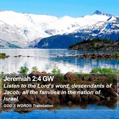 Jeremiah 2:4 GW Bible Verse Image