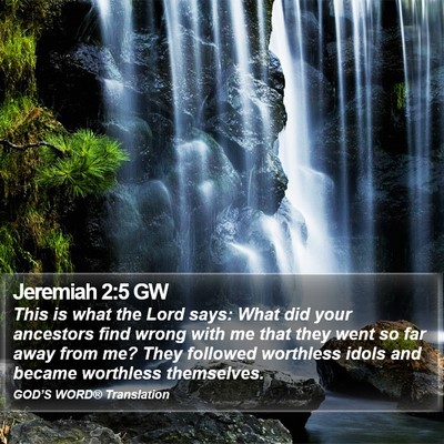 Jeremiah 2:5 GW Bible Verse Image