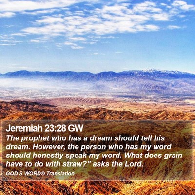 Jeremiah 23:28 GW Bible Verse Image
