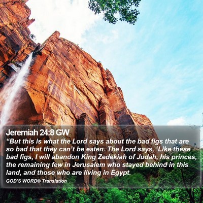 Jeremiah 24:8 GW Bible Verse Image