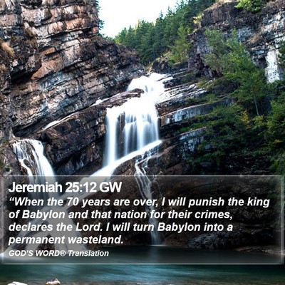 Jeremiah 25:12 GW Bible Verse Image