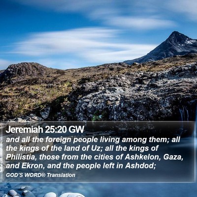Jeremiah 25:20 GW Bible Verse Image