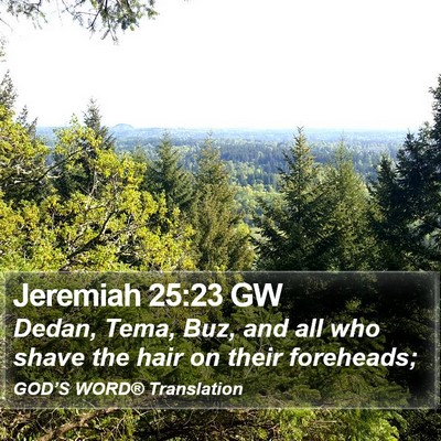Jeremiah 25:23 GW Bible Verse Image