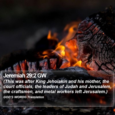 Jeremiah 29:2 GW Bible Verse Image