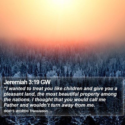 Jeremiah 3:19 GW Bible Verse Image