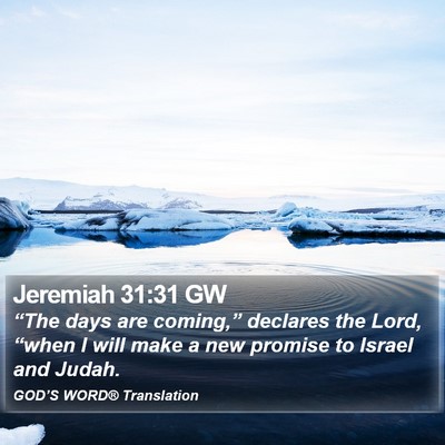 Jeremiah 31:31 GW Bible Verse Image
