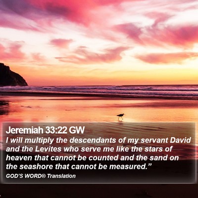 Jeremiah 33:22 GW Bible Verse Image
