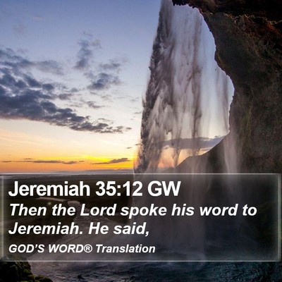 Jeremiah 35:12 GW Bible Verse Image