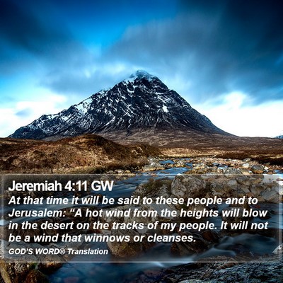 Jeremiah 4:11 GW Bible Verse Image
