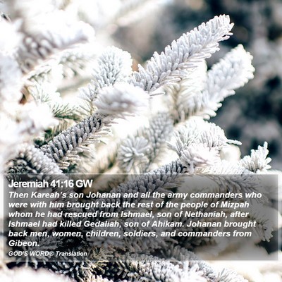Jeremiah 41:16 GW Bible Verse Image