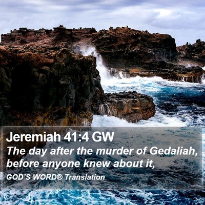Jeremiah 41:4 GW Bible Verse Image