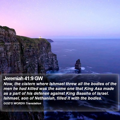 Jeremiah 41:9 GW Bible Verse Image