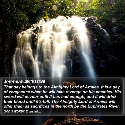Jeremiah 46:10 GW Bible Verse Image