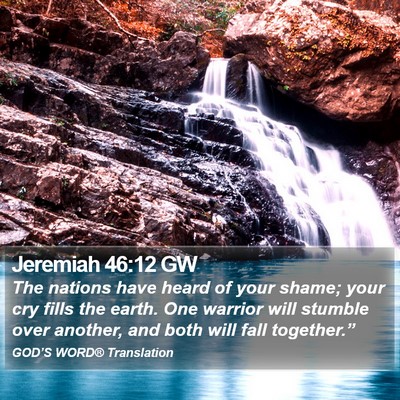 Jeremiah 46:12 GW Bible Verse Image