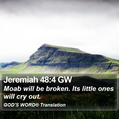 Jeremiah 48:4 GW Bible Verse Image