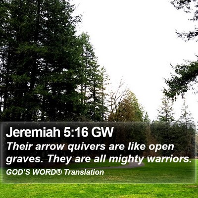 Jeremiah 5:16 GW Bible Verse Image