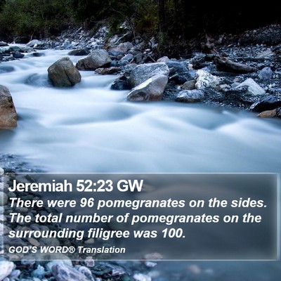 Jeremiah 52:23 GW Bible Verse Image
