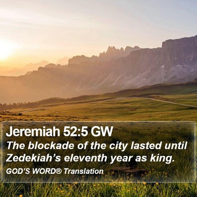 Jeremiah 52:5 GW Bible Verse Image