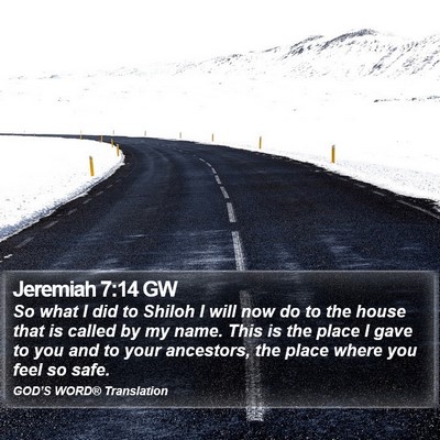 Jeremiah 7:14 GW Bible Verse Image