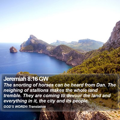 Jeremiah 8:16 GW Bible Verse Image