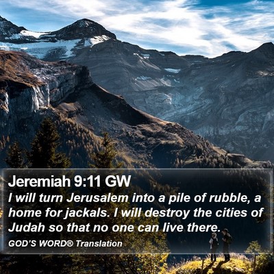 Jeremiah 9:11 GW Bible Verse Image