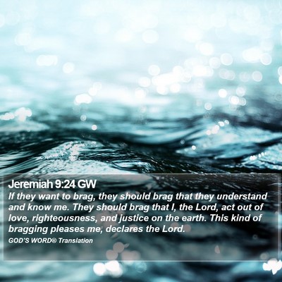 Jeremiah 9:24 GW Bible Verse Image