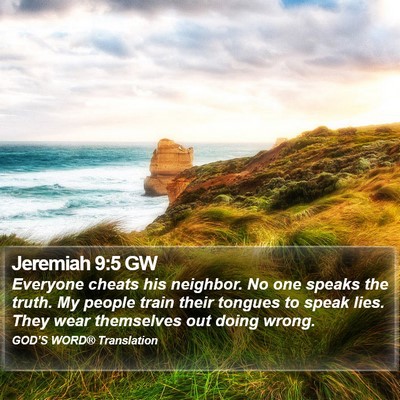 Jeremiah 9:5 GW Bible Verse Image