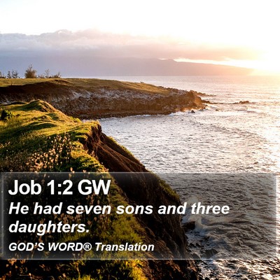 Job 1:2 GW Bible Verse Image