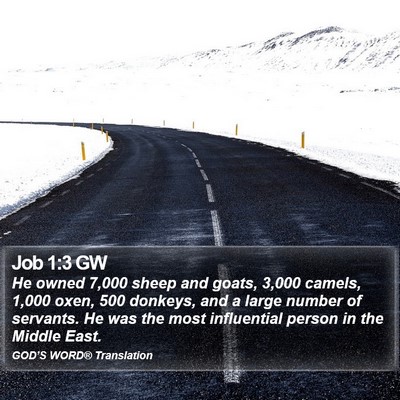 Job 1:3 GW Bible Verse Image