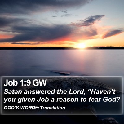 Job 1:9 GW Bible Verse Image