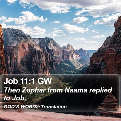Job 11:1 GW Bible Verse Image