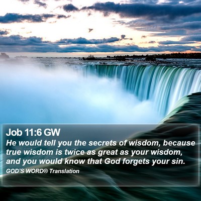 Job 11:6 GW Bible Verse Image