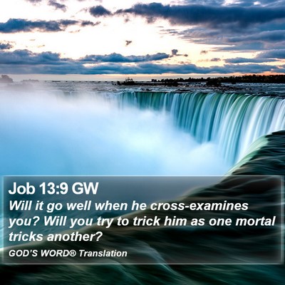 Job 13:9 GW Bible Verse Image