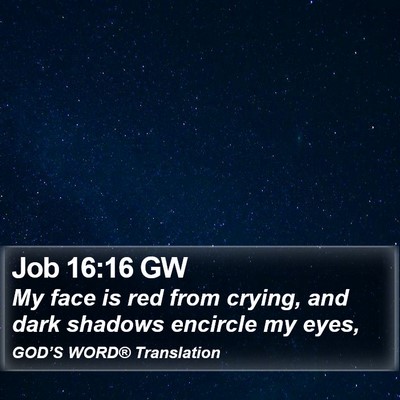 Job 16:16 GW Bible Verse Image