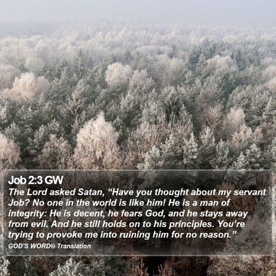 Job 2:3 GW Bible Verse Image