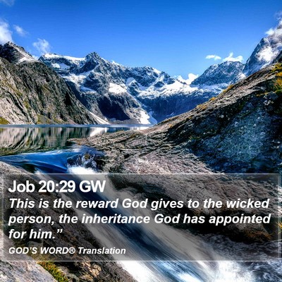 Job 20:29 GW Bible Verse Image