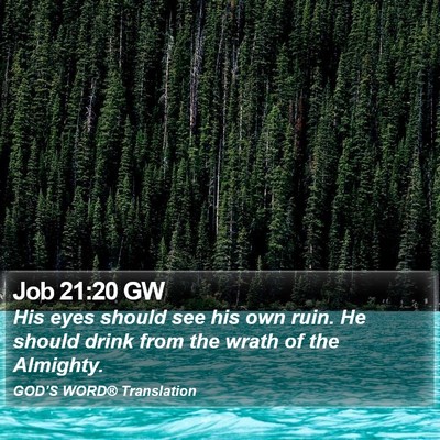 Job 21:20 GW Bible Verse Image