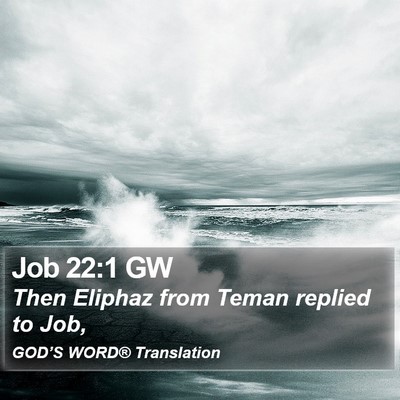 Job 22:1 GW Bible Verse Image