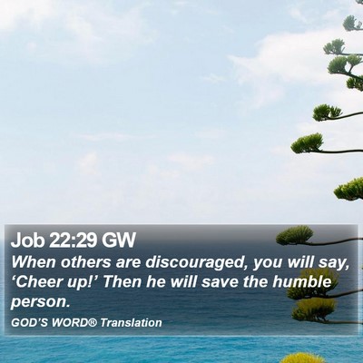 Job 22:29 GW Bible Verse Image