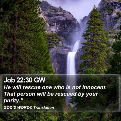 Job 22:30 GW Bible Verse Image