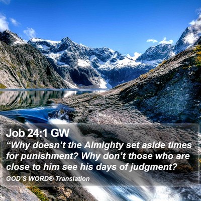 Job 24:1 GW Bible Verse Image