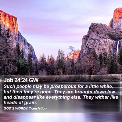 Job 24:24 GW Bible Verse Image