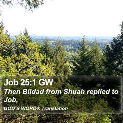 Job 25:1 GW Bible Verse Image