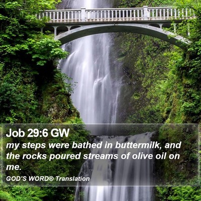 Job 29:6 GW Bible Verse Image