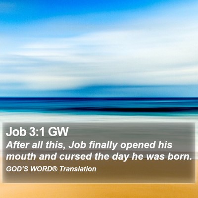 Job 3:1 GW Bible Verse Image