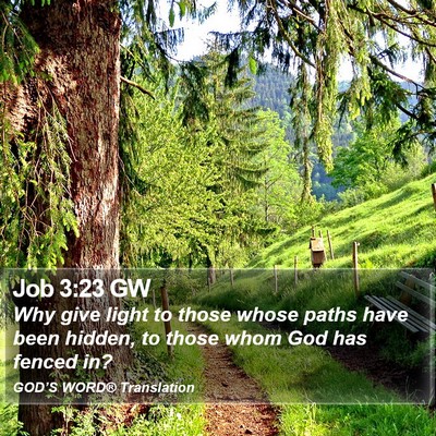 Job 3:23 GW Bible Verse Image